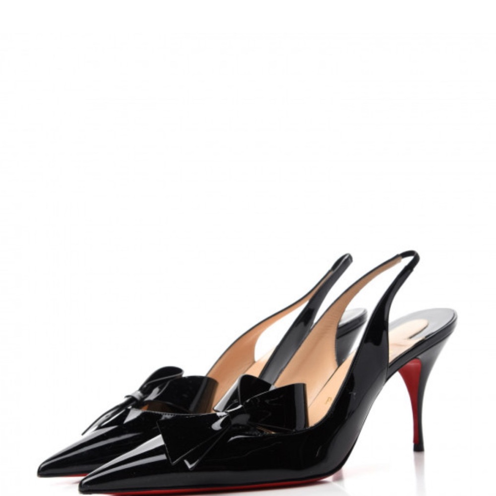 Christian Louboutin Clare Nodo 80 Patent Black size 38